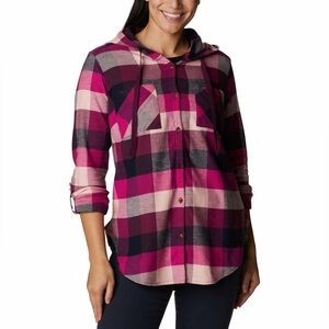 Columbia Womens Anytime Stretch Hooded Long Sleeve Shirt